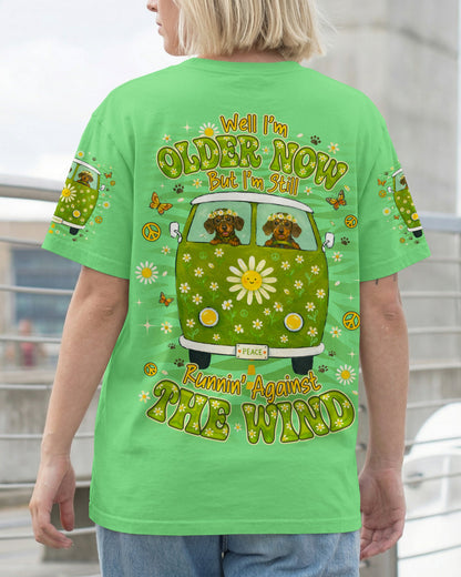 RUNNING AGAINST THE WIND DACHSHUND DOG  ALL OVER PRINT - TLNO2605261