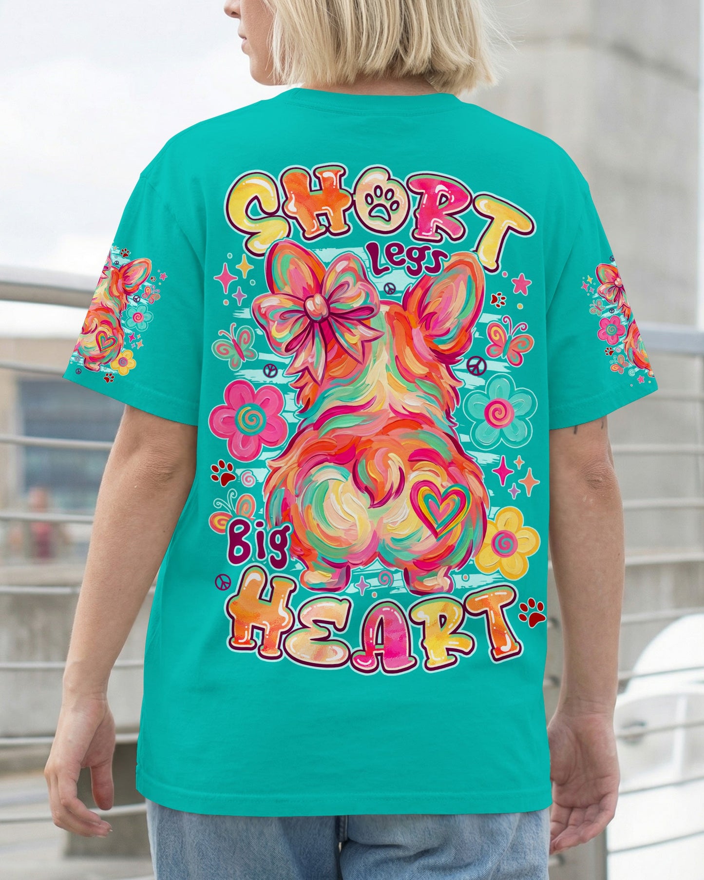 SHORT LEGS BIG HEART CORGI DOG ALL OVER PRINT - TYPQ2105262