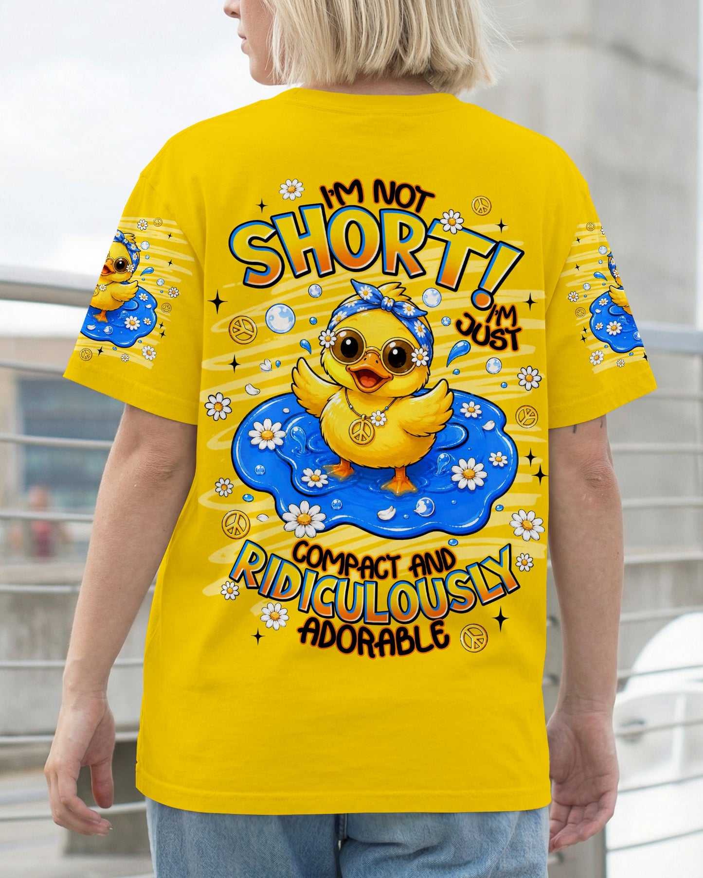 I'M NOT SHORT DUCK ALL OVER PRINT - TLNT2005261