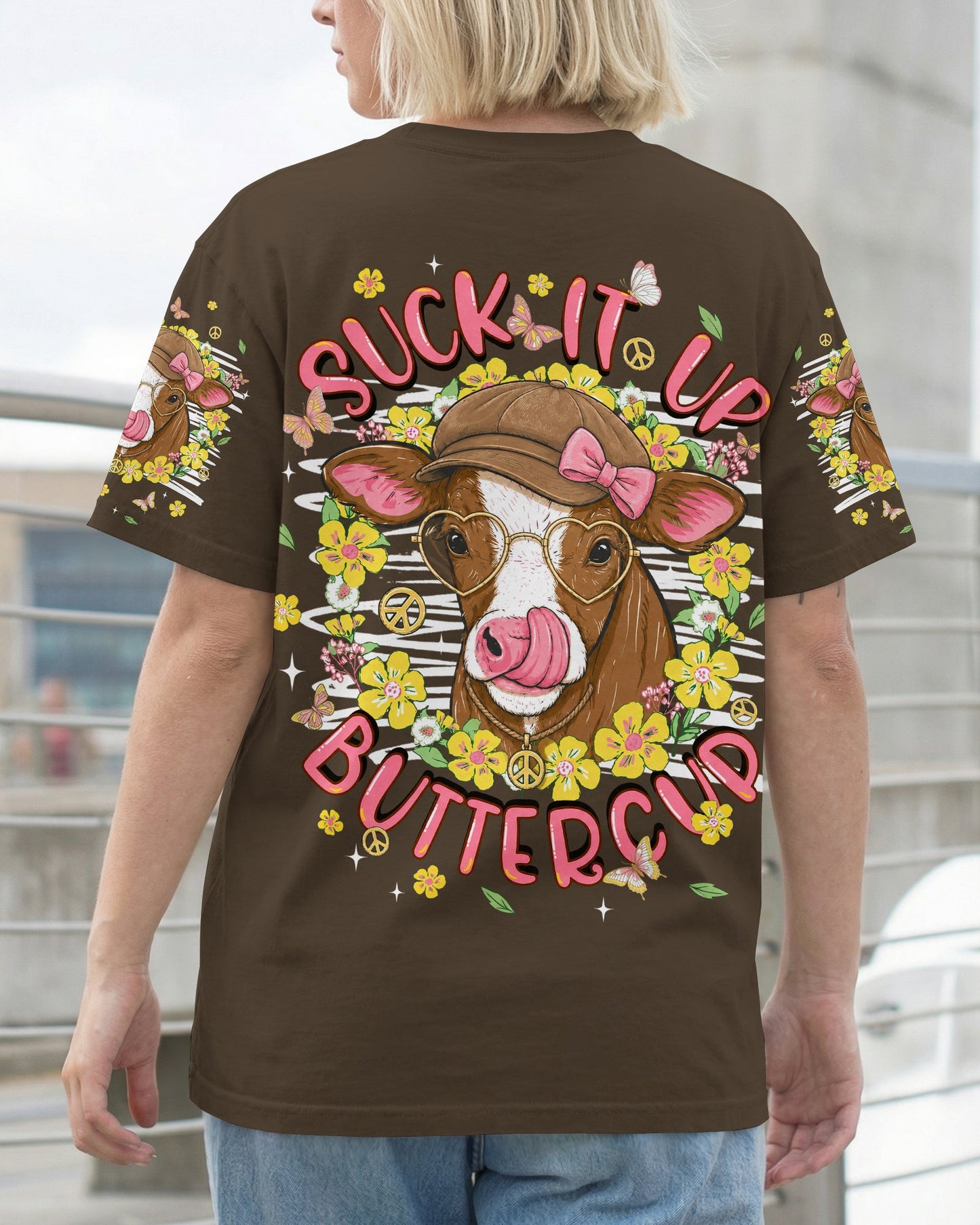 SUCK IT UP BUTTERCUP COW ALL OVER PRINT - TLNT1806264