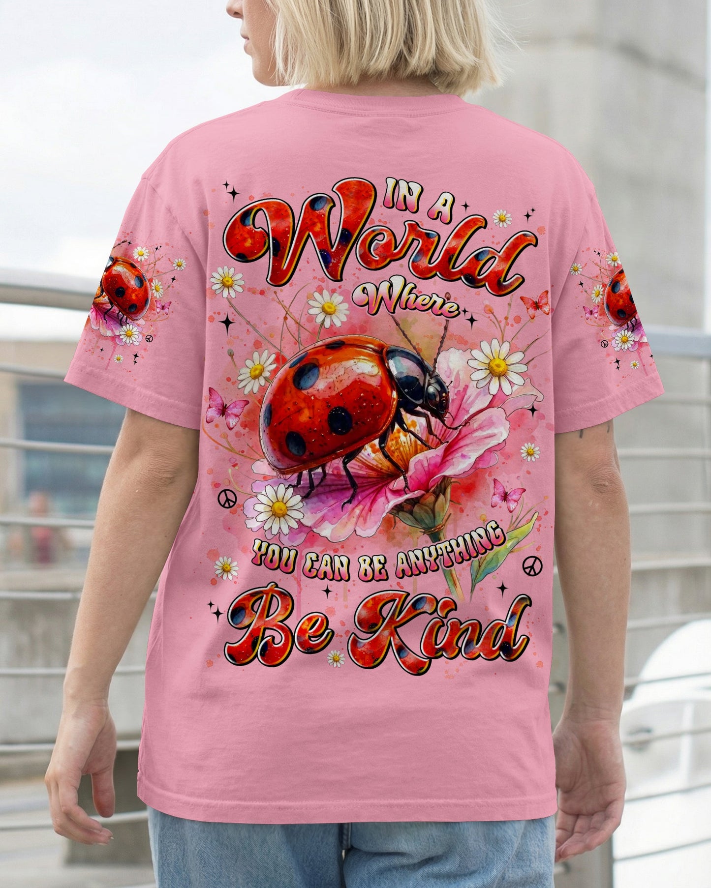 BE KIND LADYBUG ALL OVER PRINT - TYLN0605262