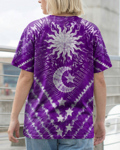 SUN MOON AND STARS PURPLE ALL OVER PRINT - TYQY1504261