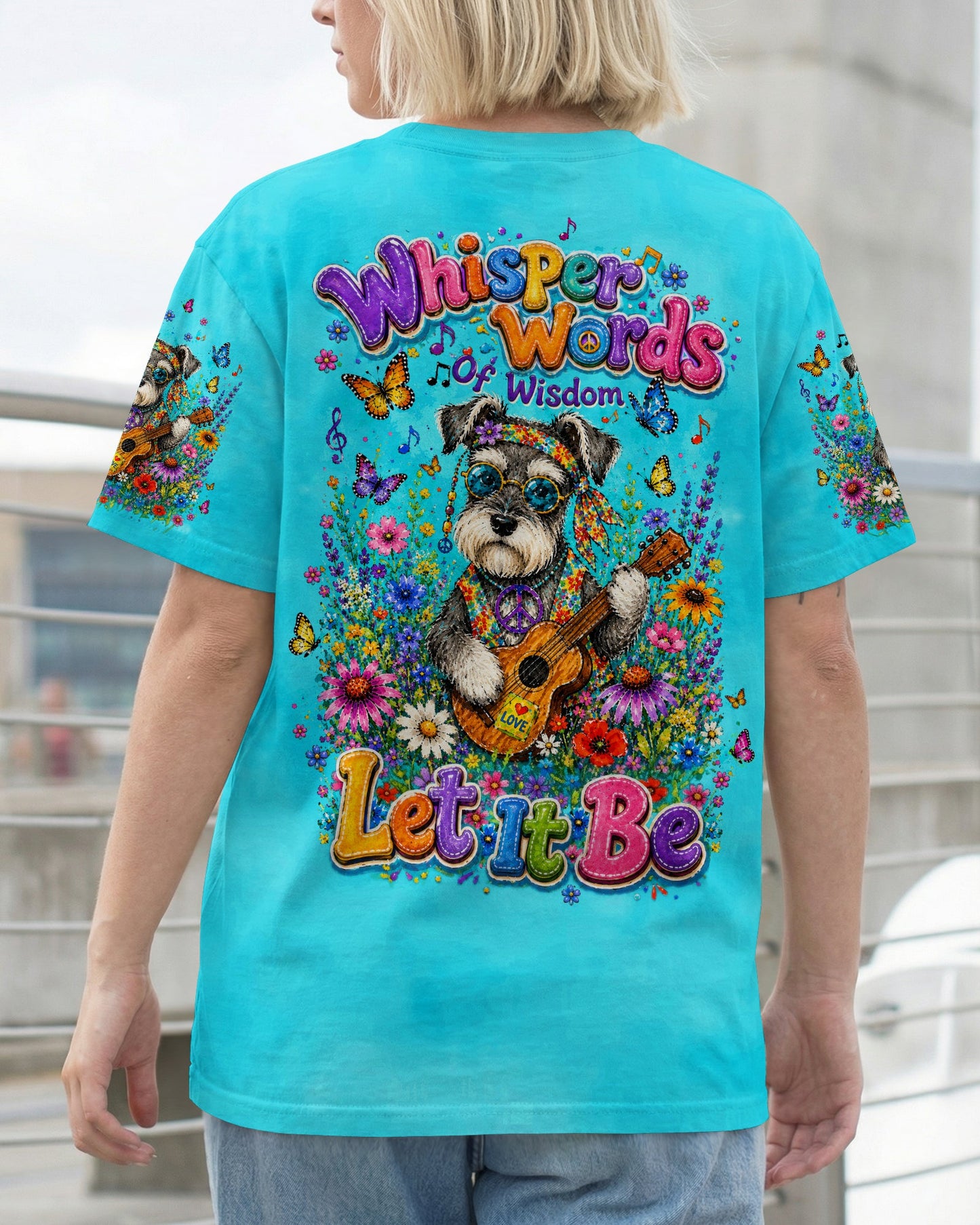WHISPER WORDS OF WISDOM LET IT BE SCHNAUZER DOG ALL OVER PRINT  - TLTW1405263