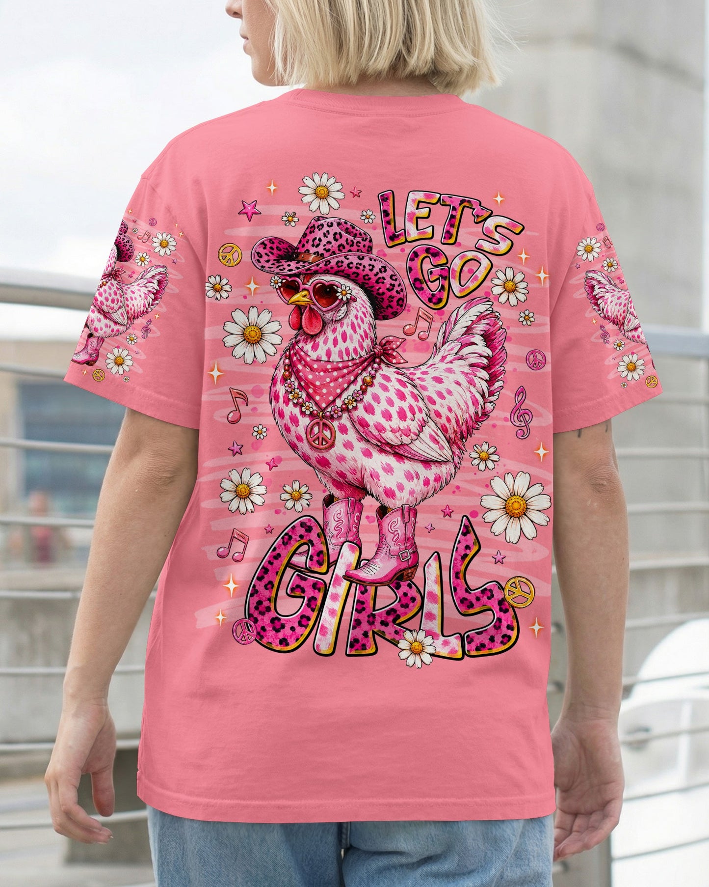 LET'S GO GIRLS HEN CHICKEN ALL OVER PRINT - TLNT2606261