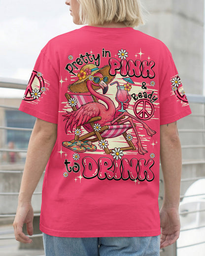 PRETTY IN PINK FLAMINGO ALL OVER PRINT - TY0904261
