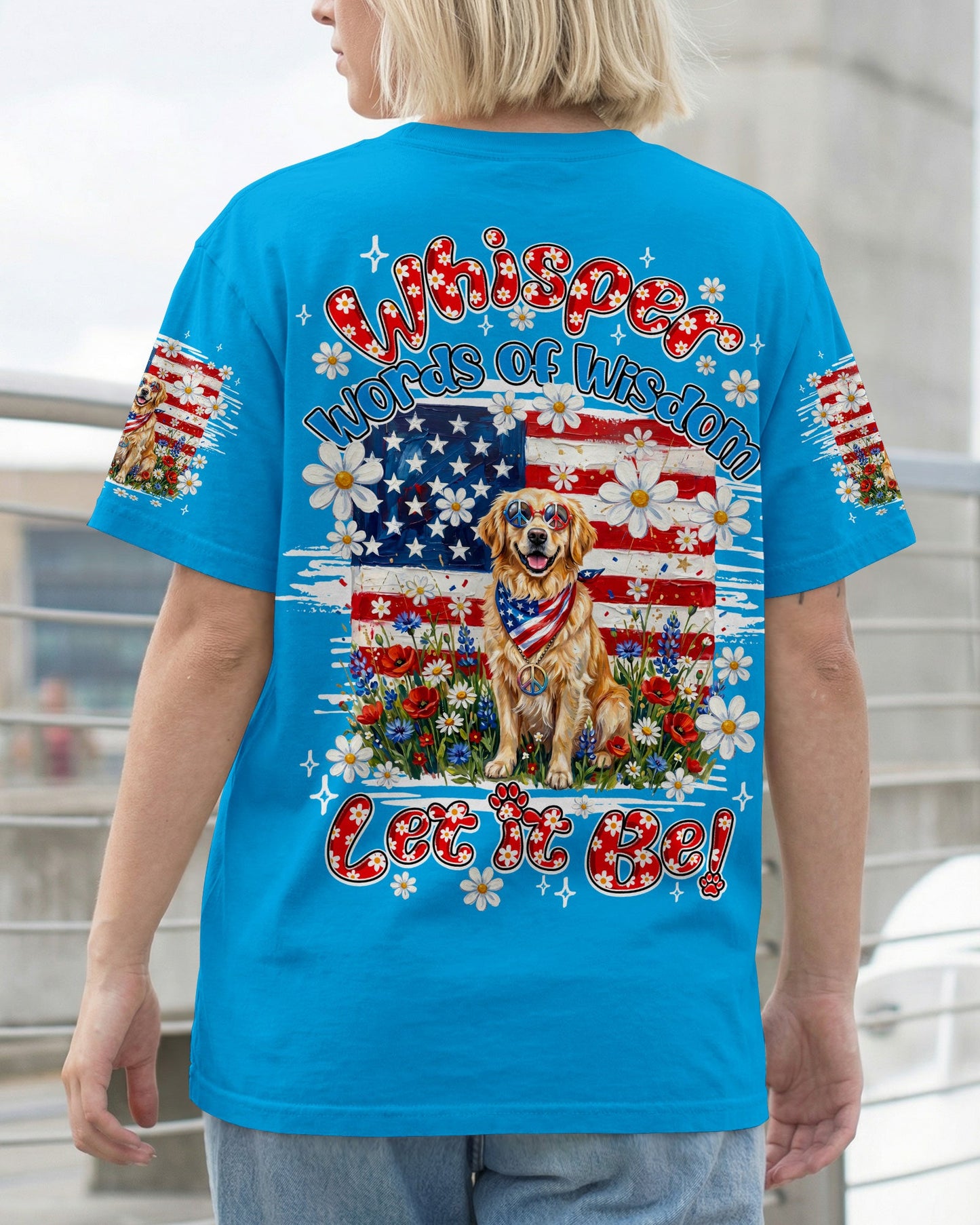 WHISPER WORDS OF WISDOM LET IT BE GOLDEN RETRIEVER DOG ALL OVER PRINT - TY2304262