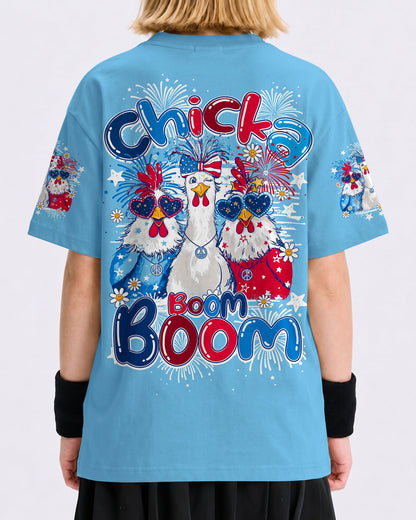 CHICKA BOOM BOOM HIPPIE CHICKEN KIDS ALL OVER PRINT - TY0406262