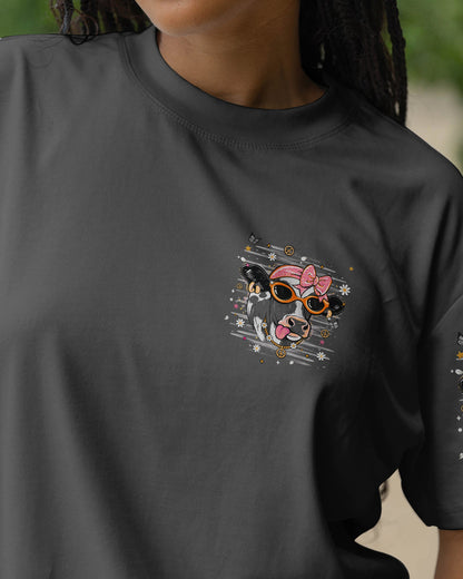 LITTLE BIT A HOT MESS COW ALL OVER PRINT  - TLHN1806264
