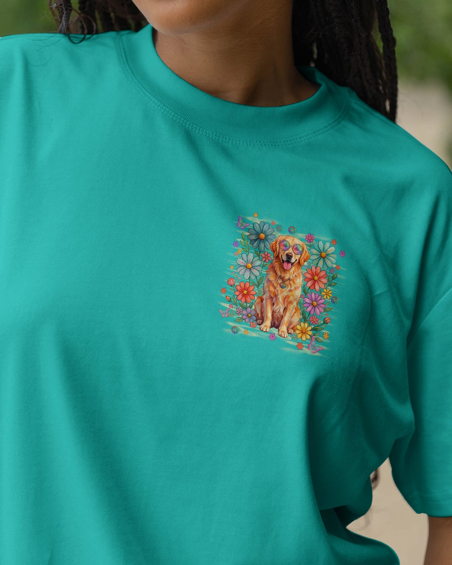 DON'T WORRY BE HAPPY GOLDEN RETRIEVER ALL OVER PRINT - TYLN0405262