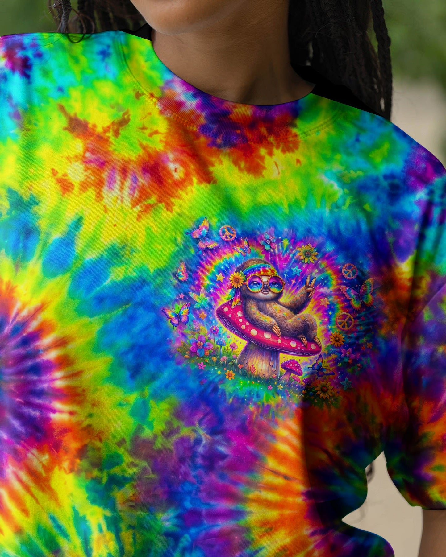 BE YOU HIPPIE SLOTH ALL OVER PRINT - RI0707262