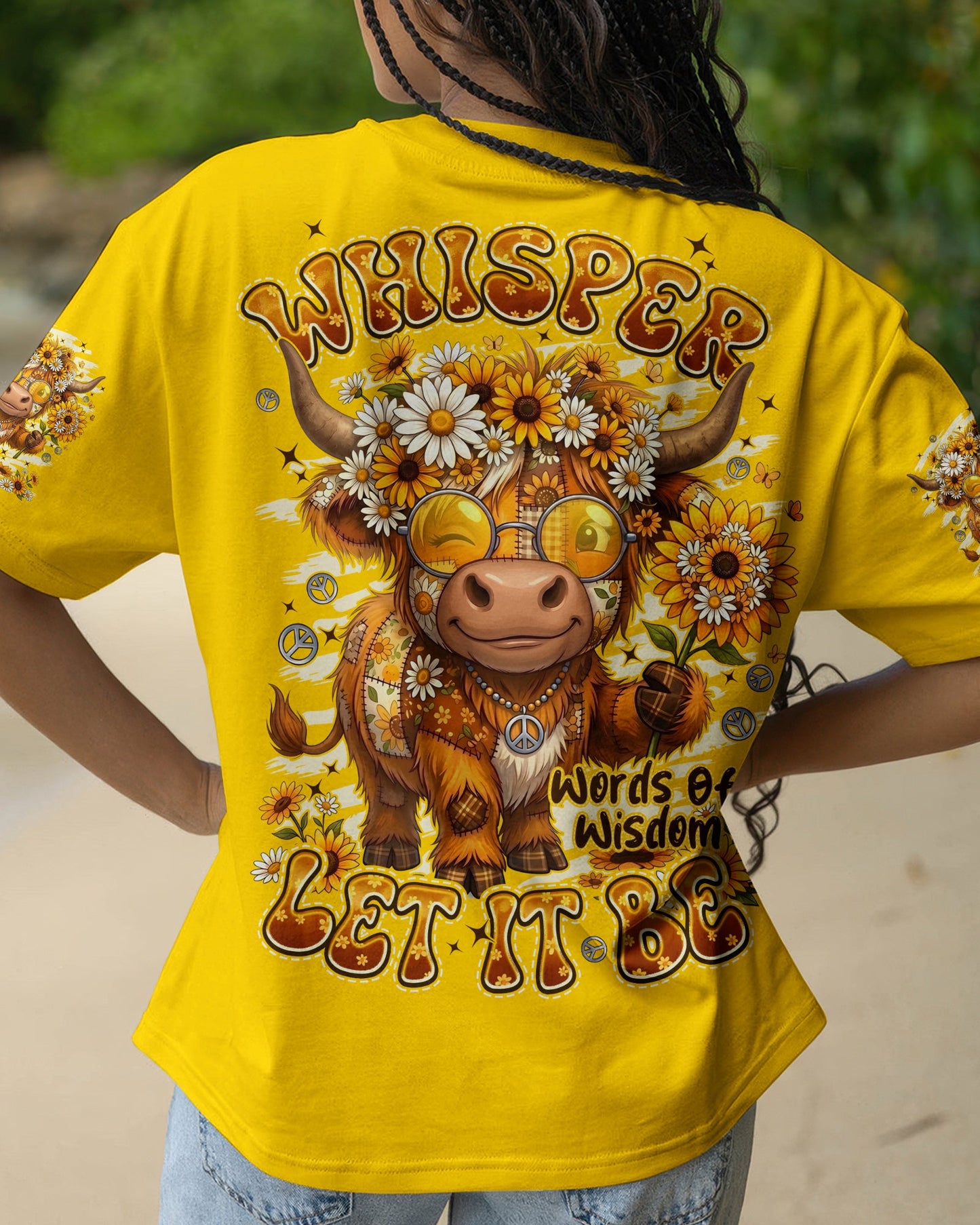 WHISPER WORDS OF WISDOM LET IT BE COW ALL OVER PRINT - TYPQ0906262