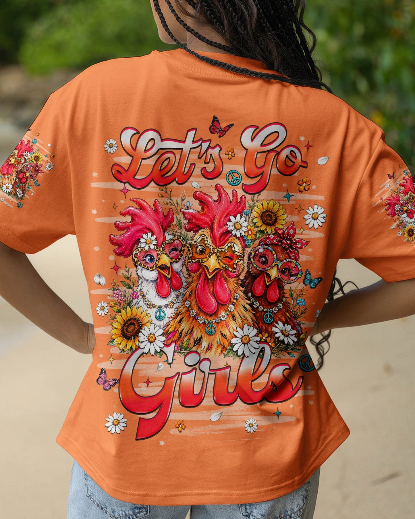 LET'S GO GIRLS CHICKEN ALL OVER PRINT    - TLHN2506262