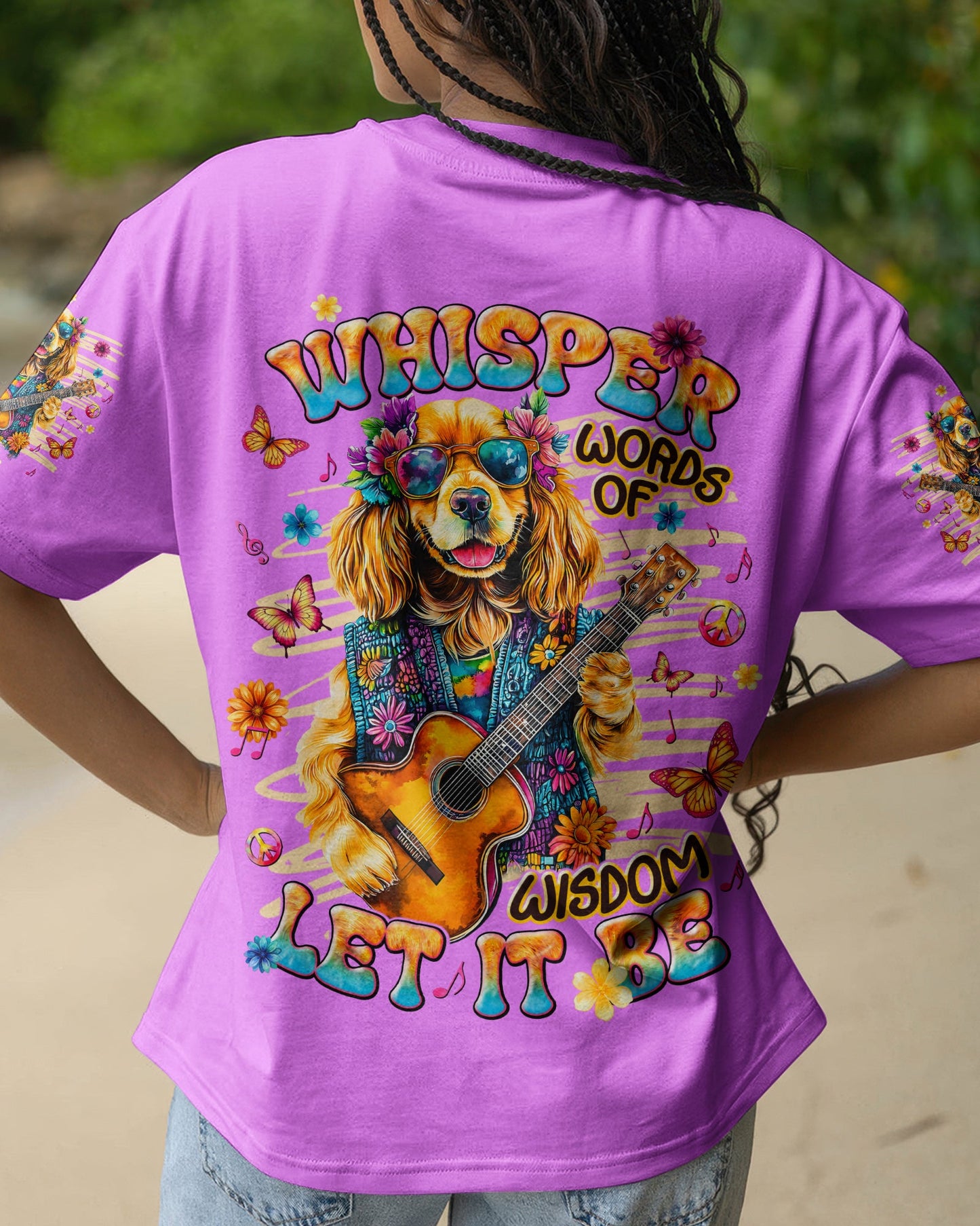 WHISPER WORDS OF WISDOM LET IT BE COCKER SPANIEL DOG ALL OVER PRINT  - TLNT2105263