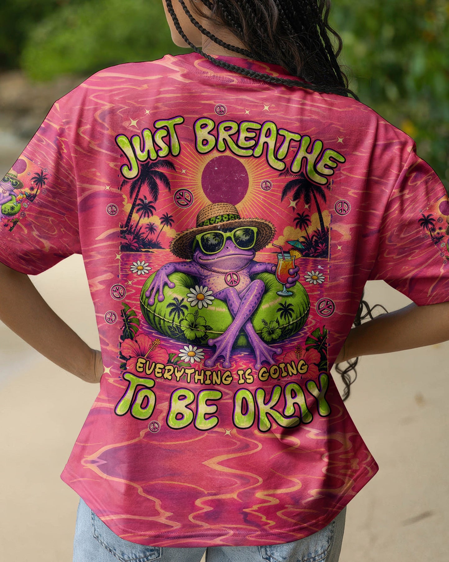 JUST BREATHE FROG ALL OVER PRINT - TYPQ0807261