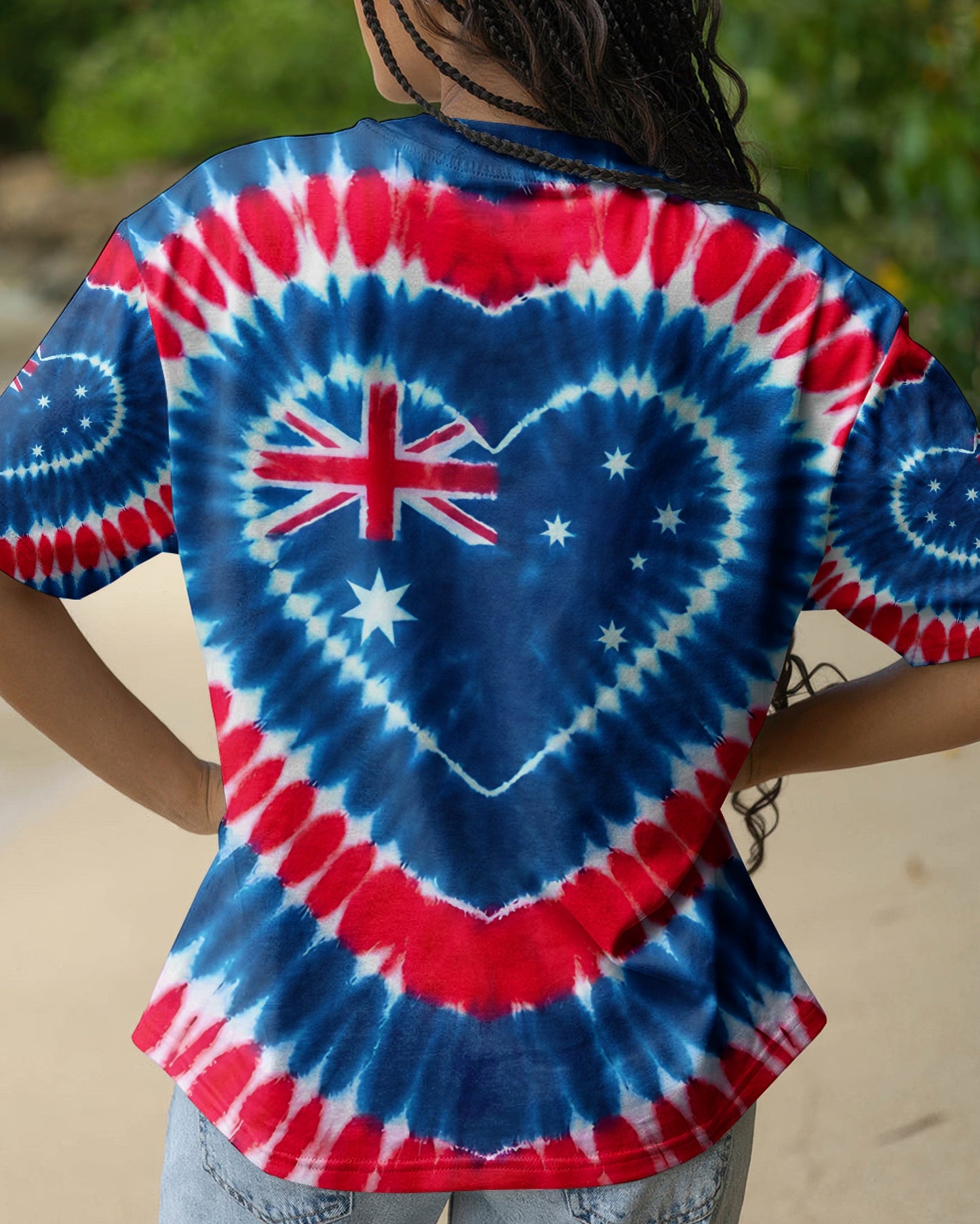AUSTRALIA FLAG HEART ALL OVER PRINT - TYPQ1106263
