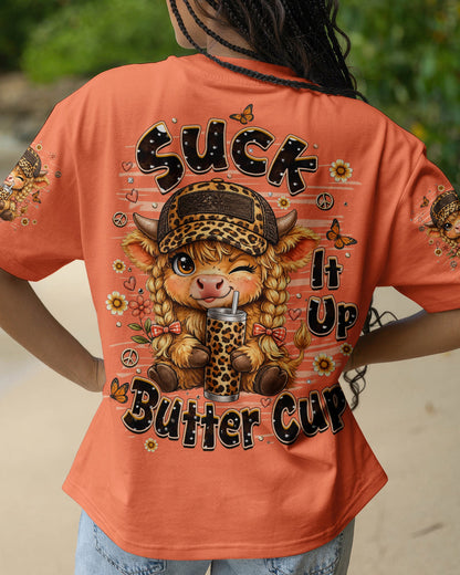 SUCK IT UP BUTTERCUP COW ALL OVER PRINT  - TLHN0906261