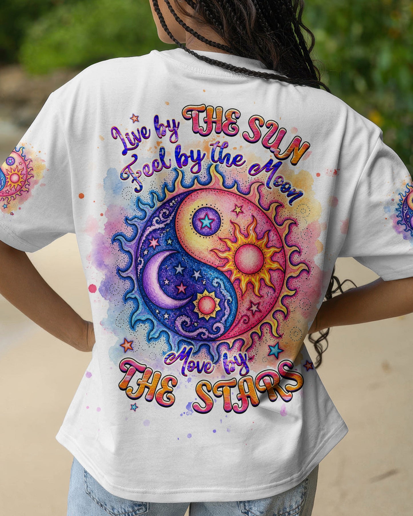 LIVE BY THE SUN FEEL BY THE MOON  ALL OVER PRINT - TLHG2904264
