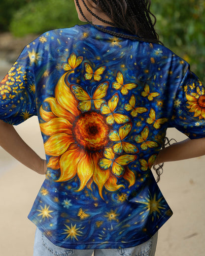 BUTTERFLY SUNFLOWER ALL OVER PRINT - TLHN0907262