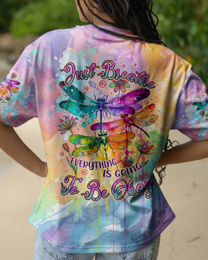 JUST BREATHE DRAGONFLY ALL OVER PRINT - TYPQ1205262