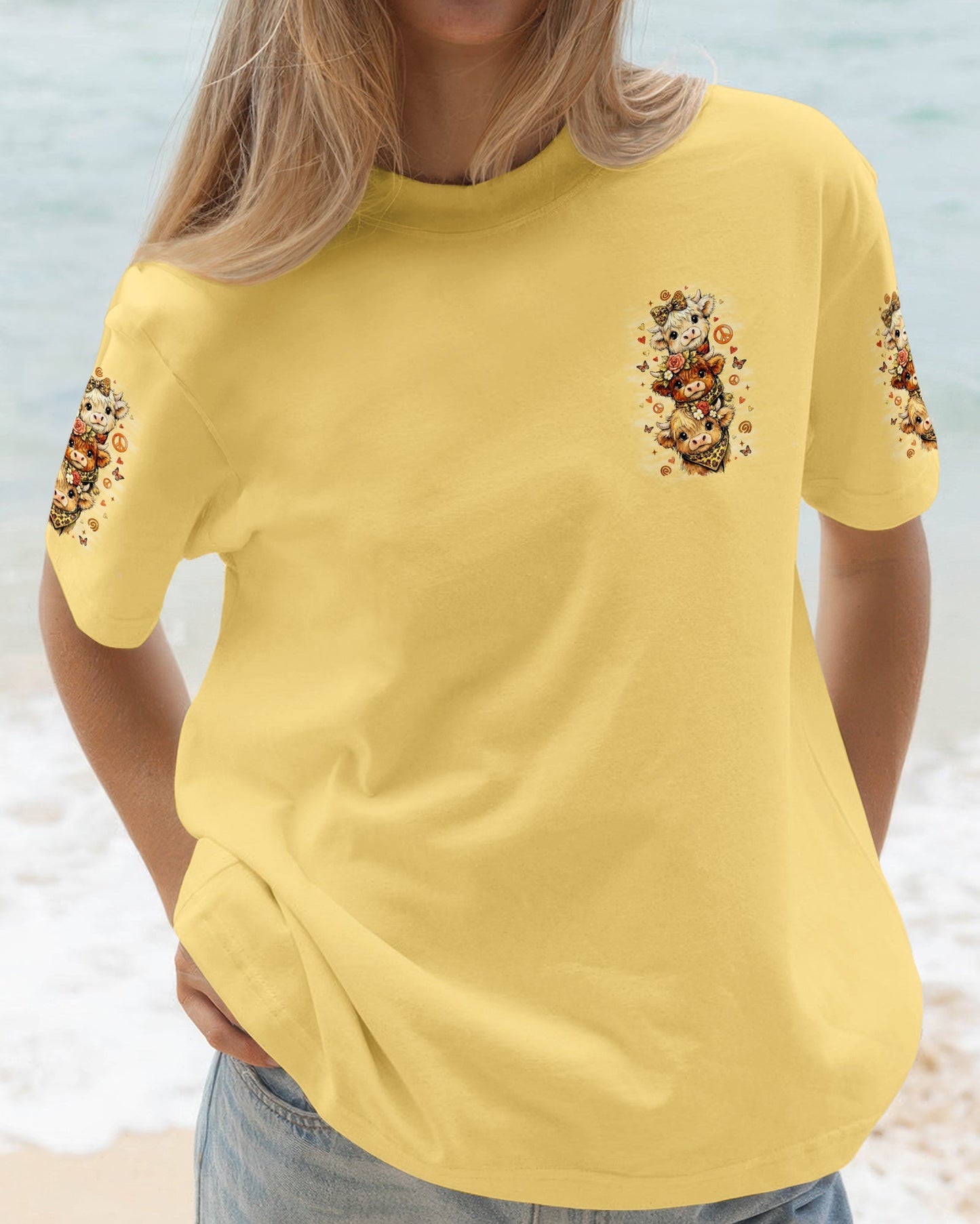 GOOD TIMES CRAZY FRIEND COW ALL OVER PRINT - TLNO1006261
