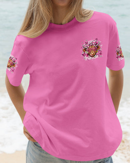 SAVE THE UDDERS HIGHLAND COW BREAST CANCER AWARENESS ALL OVER PRINT - TYQY1507262