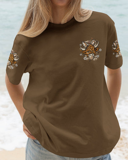 LITTLE COUNTRY LOTTA ATTITUDE COW ALL OVER PRINT  - TLTW1106262
