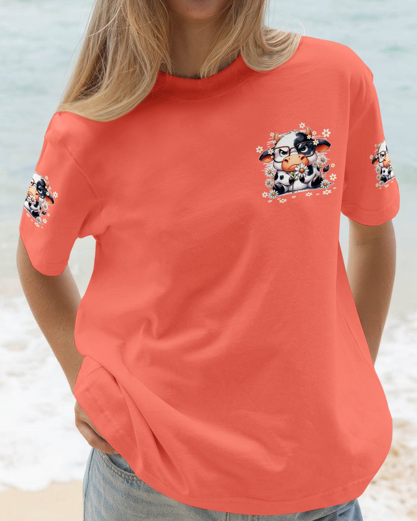 APPARENTLY I HAVE AN ATTITUDE WHO KNEW COW ALL OVER PRINT - TY0206261