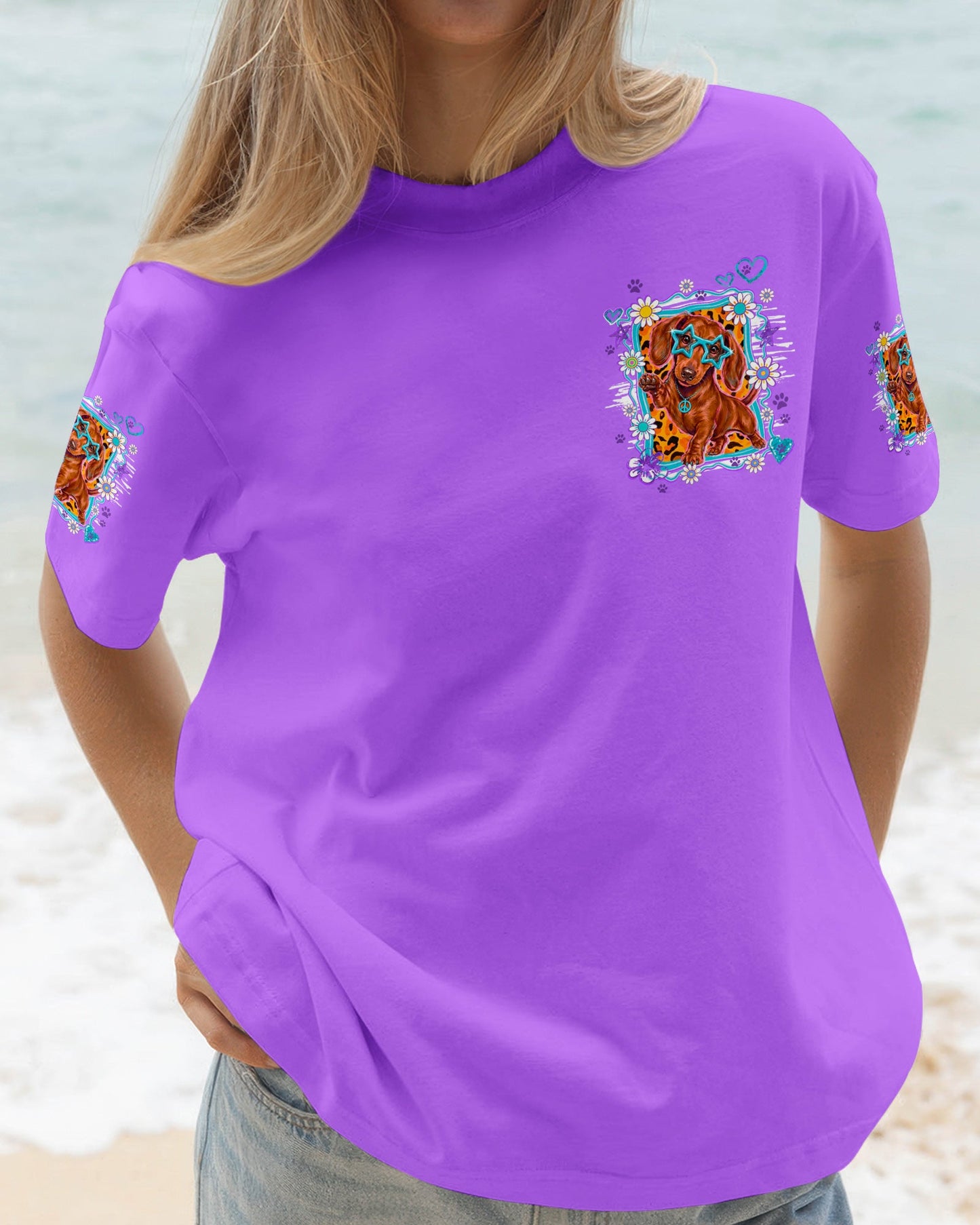 BEST DACHSHUND MOM DOG EVER ALL OVER PRINT - TY1805261