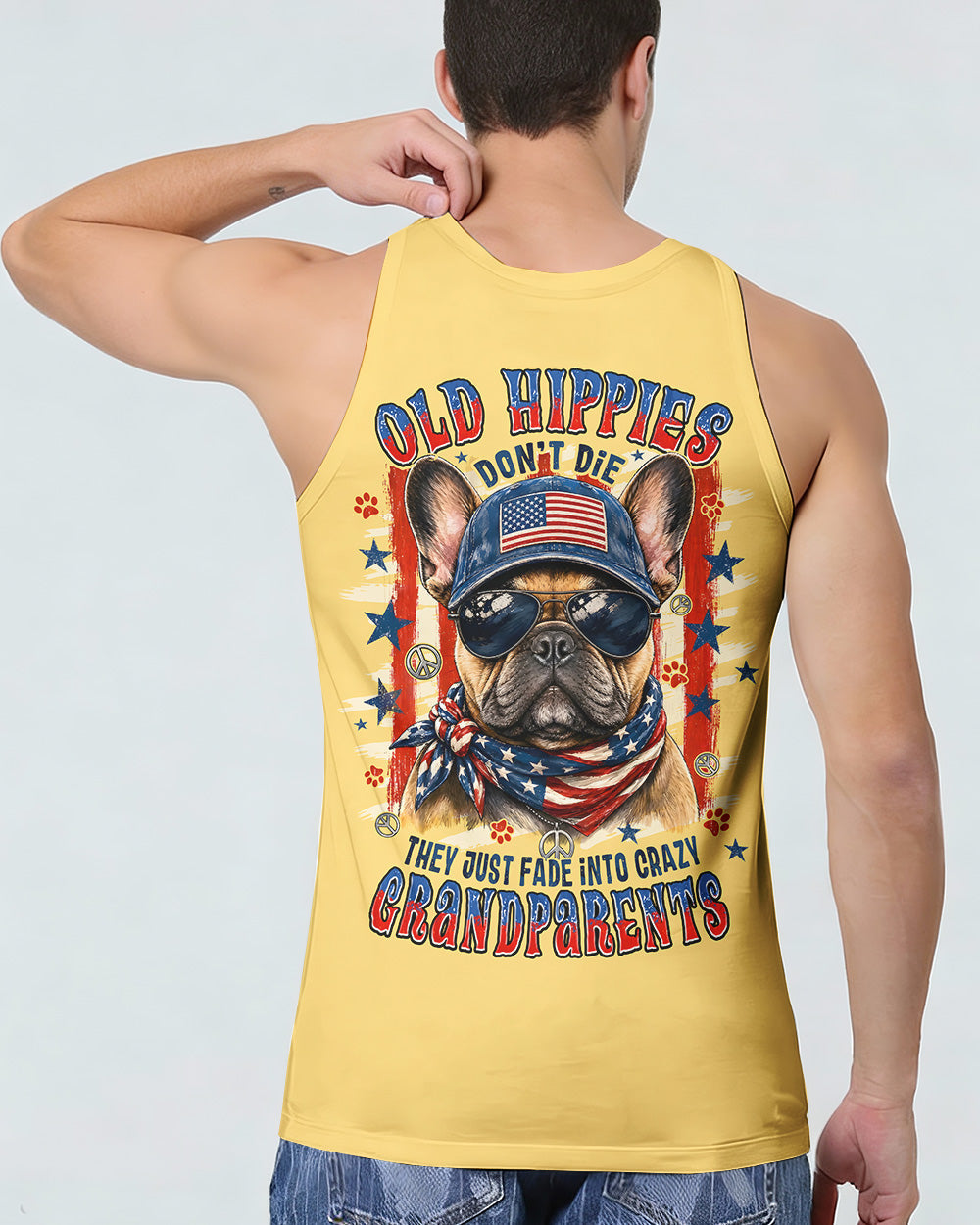 OLD HIPPIES FRENCH BULLDOG ALL OVER PRINT - TYPQ2705263