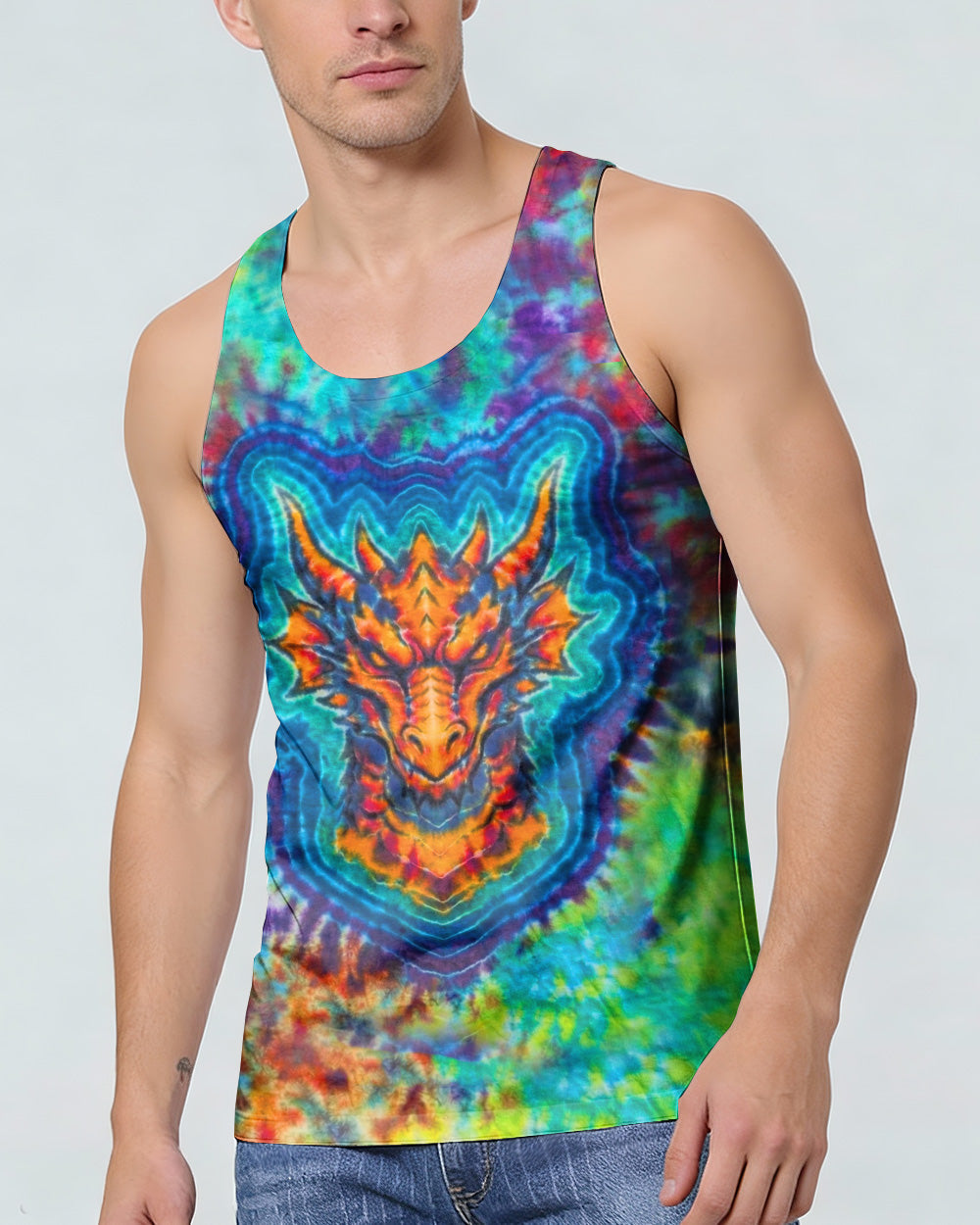 DRAGON SWIRL ALL OVER PRINT - TLHN0804262