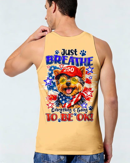 JUST BREATHE YORKSHIRE TERRIER DOG ALL OVER PRINT - TY1405262