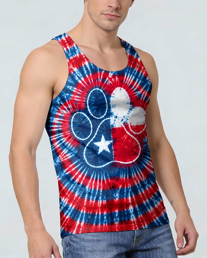 PAW PRINT TEXAS MAP SWIRL ALL OVER PRINT - TLNT1206262