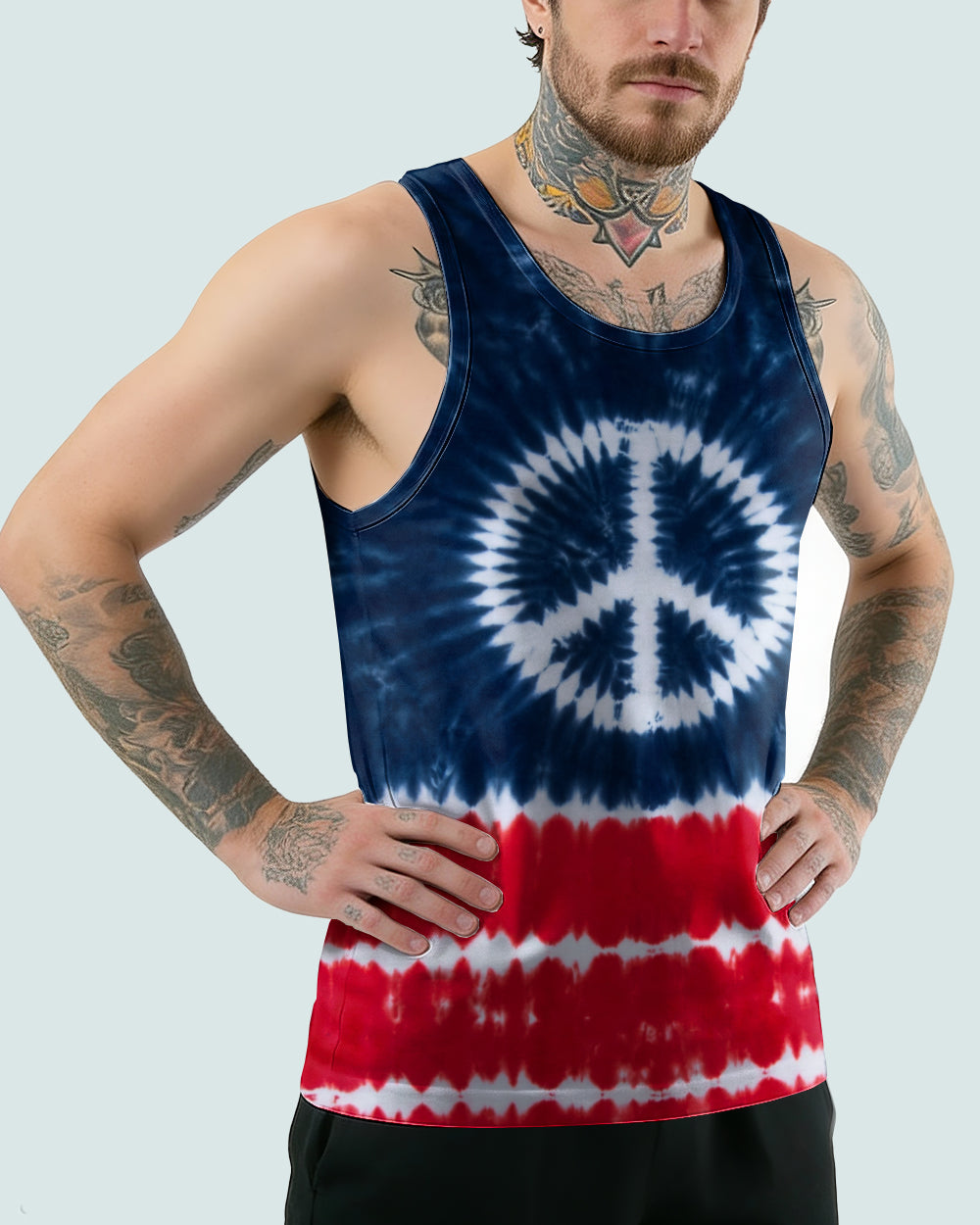 PEACE TEXAS MAP BURST ALL OVER PRINT   - TLTW1206261
