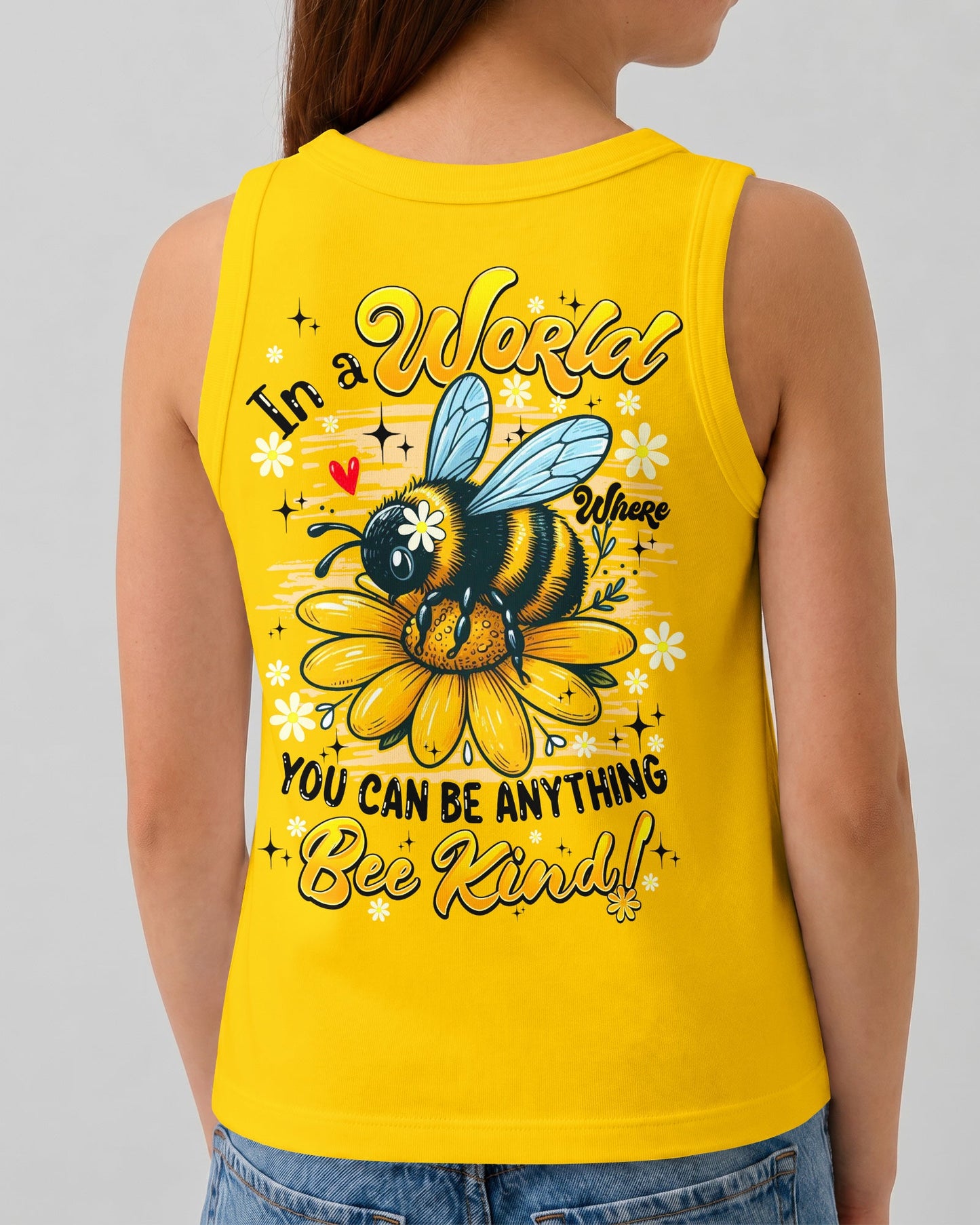 IN A WORLD WHERE YOU CAN BE ANYTHING BEE KIND KIDS ALL OVER PRINT - TYQY1106264