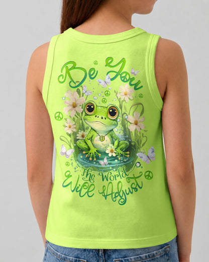 BE YOU THE WORLD WILL ADJUST FROG KIDS ALL OVER PRINT - TLTW1512234