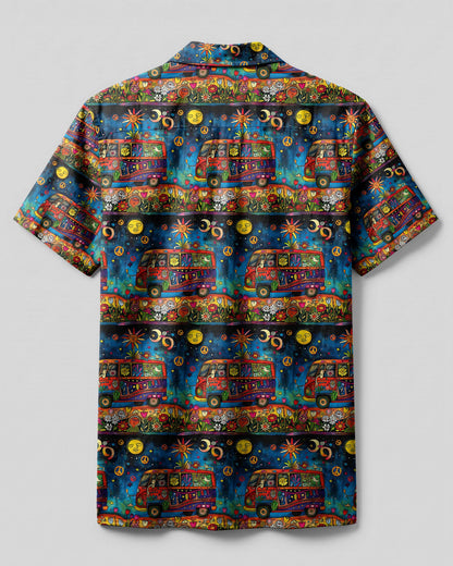 HIPPIE BUS FLOWER CAMP SHIRT - TLTW0904251