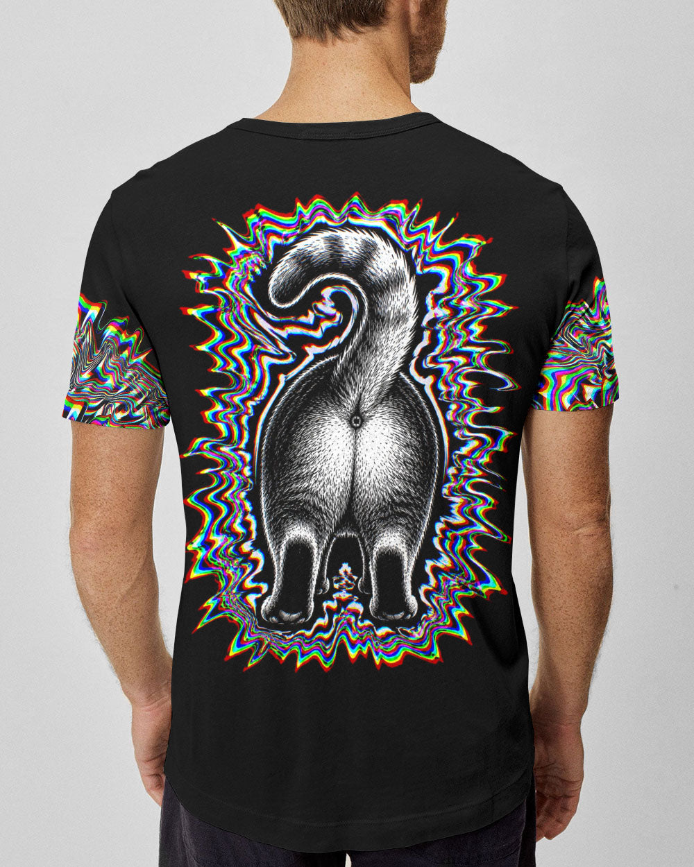 FUNNY CAT GLITCH AURA  ALL OVER PRINT - TLTW2705264