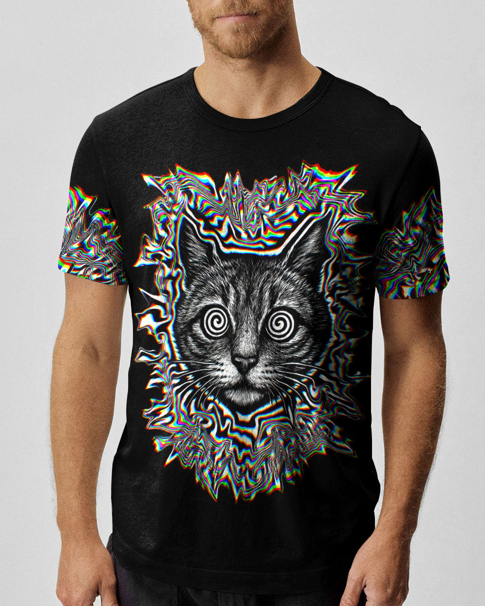 FUNNY CAT GLITCH AURA  ALL OVER PRINT - TLTW2705264