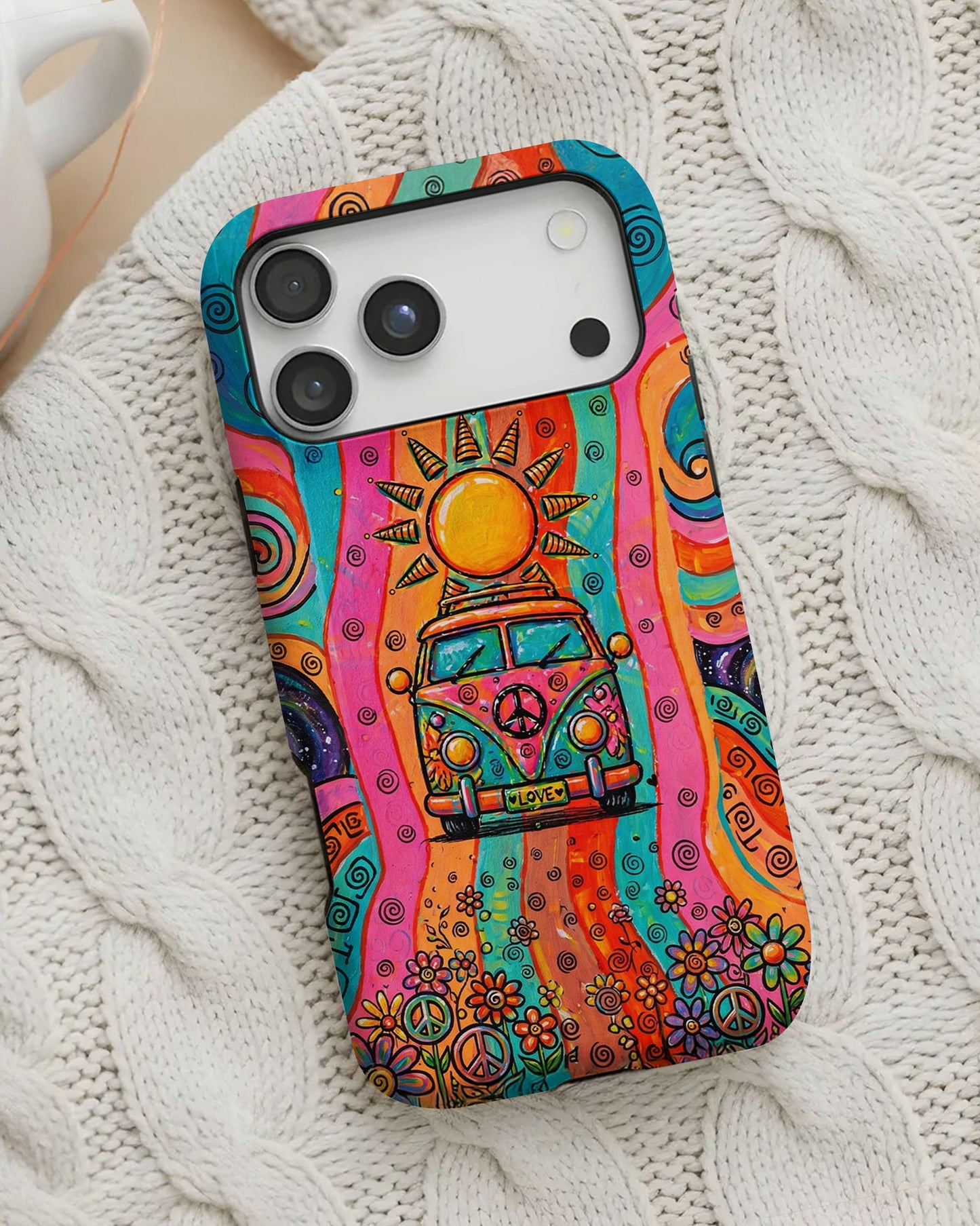 HIPPIE BUS SUN RETRO PHONE CASE  - TLTW2804262