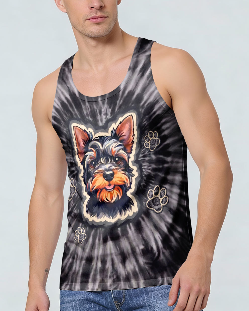 SMOKY YORKIE DOG VIBES ALL OVER PRINT - TYLN1405261