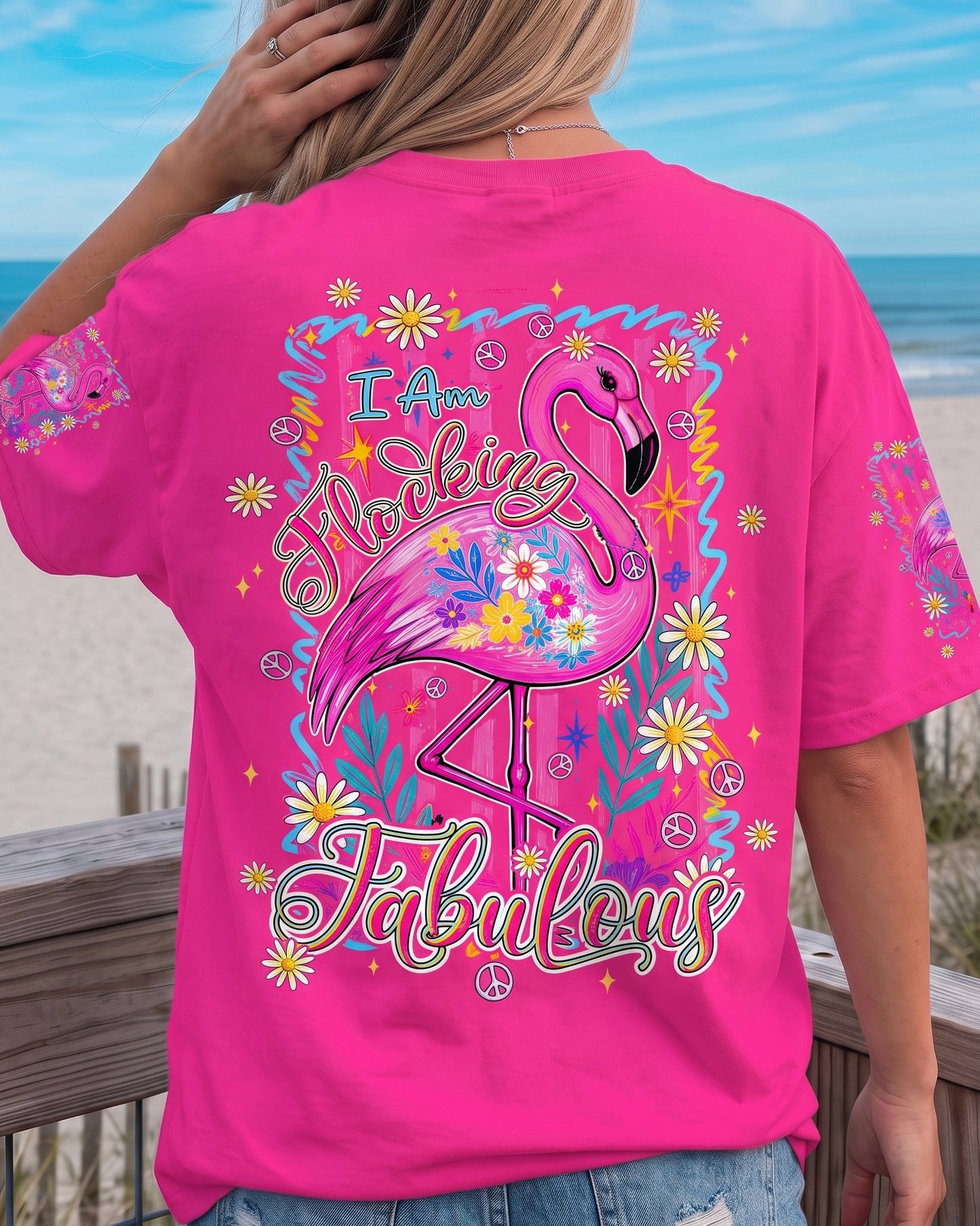 I'M FLOCKING FABULOUS FLAMINGO ALL OVER PRINT - TYPQ0107261