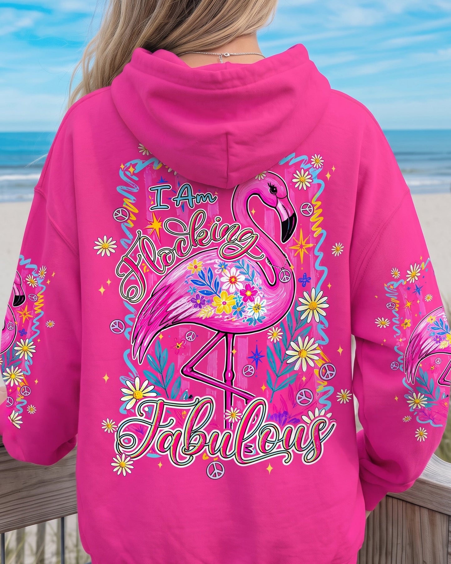 I'M FLOCKING FABULOUS FLAMINGO ALL OVER PRINT - TYPQ0107261