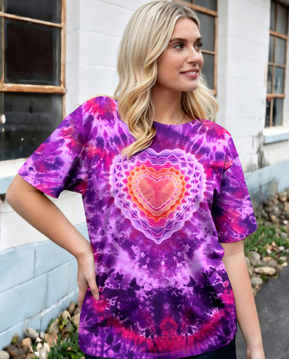 PURPLE PINK MANDALA HEART ALL OVER PRINT - TYPQ0604062