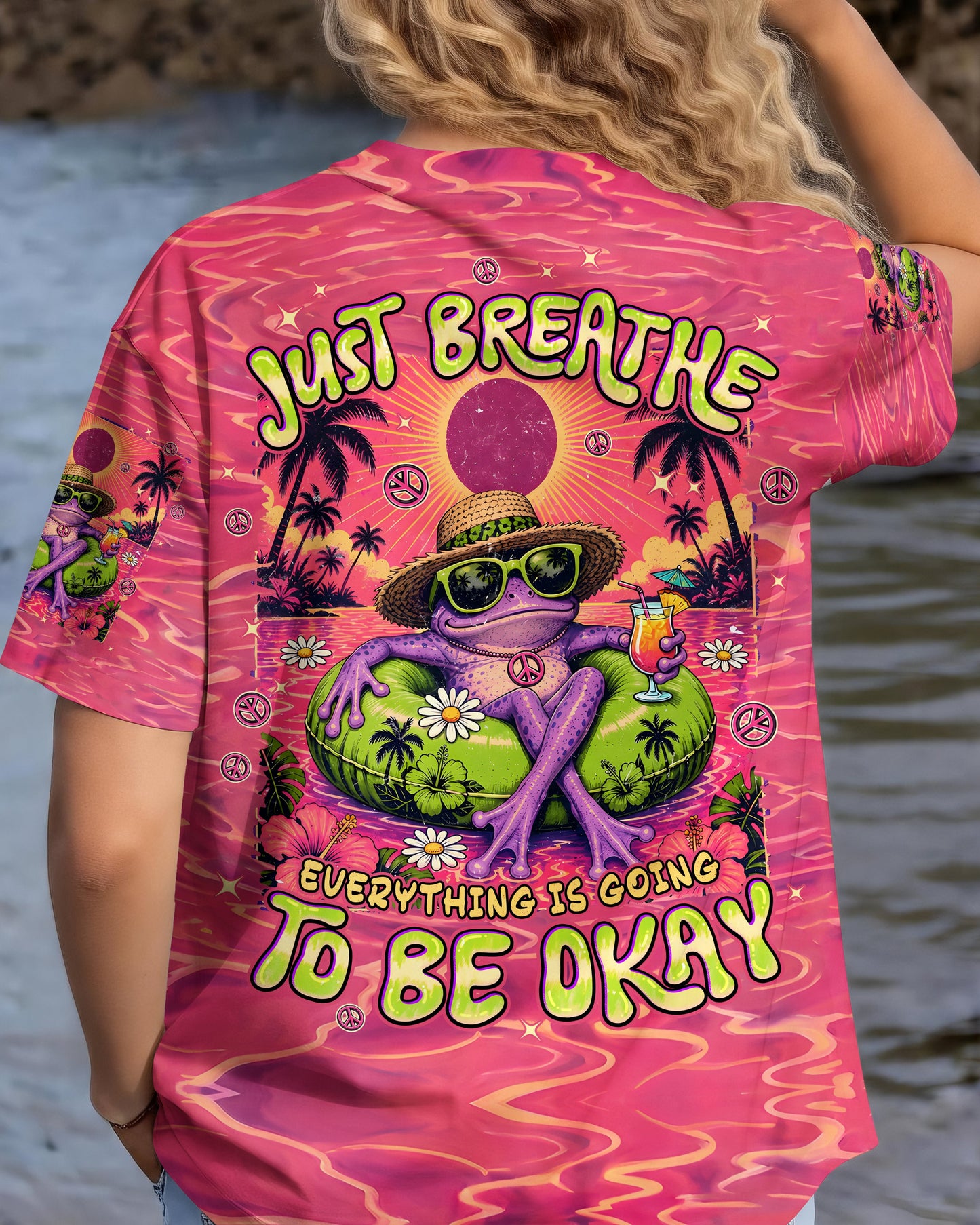 JUST BREATHE FROG ALL OVER PRINT - TYPQ0807261