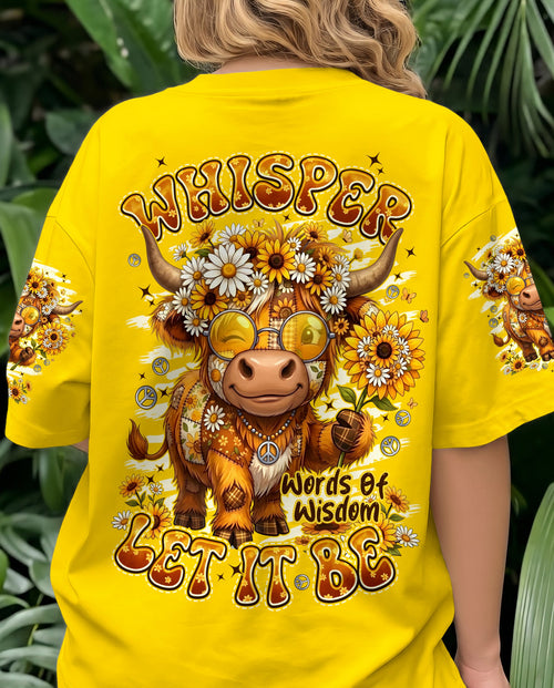 WHISPER WORDS OF WISDOM LET IT BE COW ALL OVER PRINT - TYPQ0906262