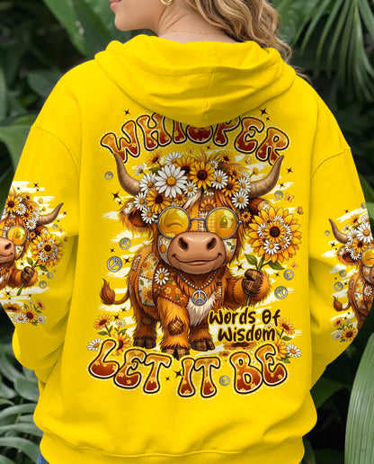 WHISPER WORDS OF WISDOM LET IT BE COW ALL OVER PRINT - TYPQ0906262