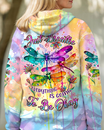 JUST BREATHE DRAGONFLY ALL OVER PRINT - TYPQ1205262
