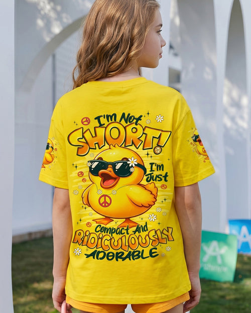 I'M NOT SHORT DUCK HIPPIE KIDS ALL OVER PRINT - TYPQ1206261