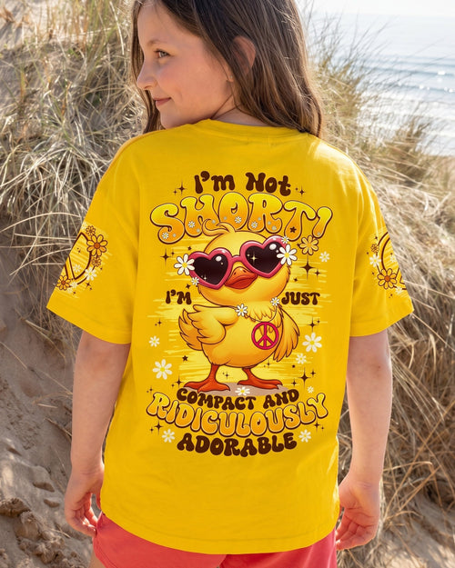 I'M NOT SHORT DUCK HIPPIE KIDS ALL OVER PRINT - TYPQ1206262