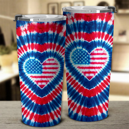 AMERICAN FLAG HEART TUMBLER - TYPQ1304264